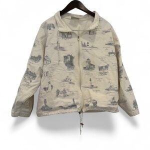 Vintage 90s Artisans Lighthouse Anorak size large